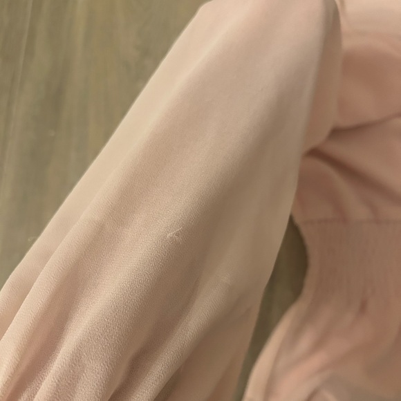 Nordstrom Leith Elegant Pink V-Neck Blouse - Picture 5 of 6